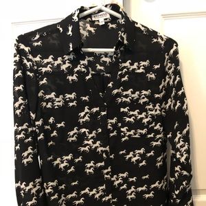 Express Portofino shirt, horse print